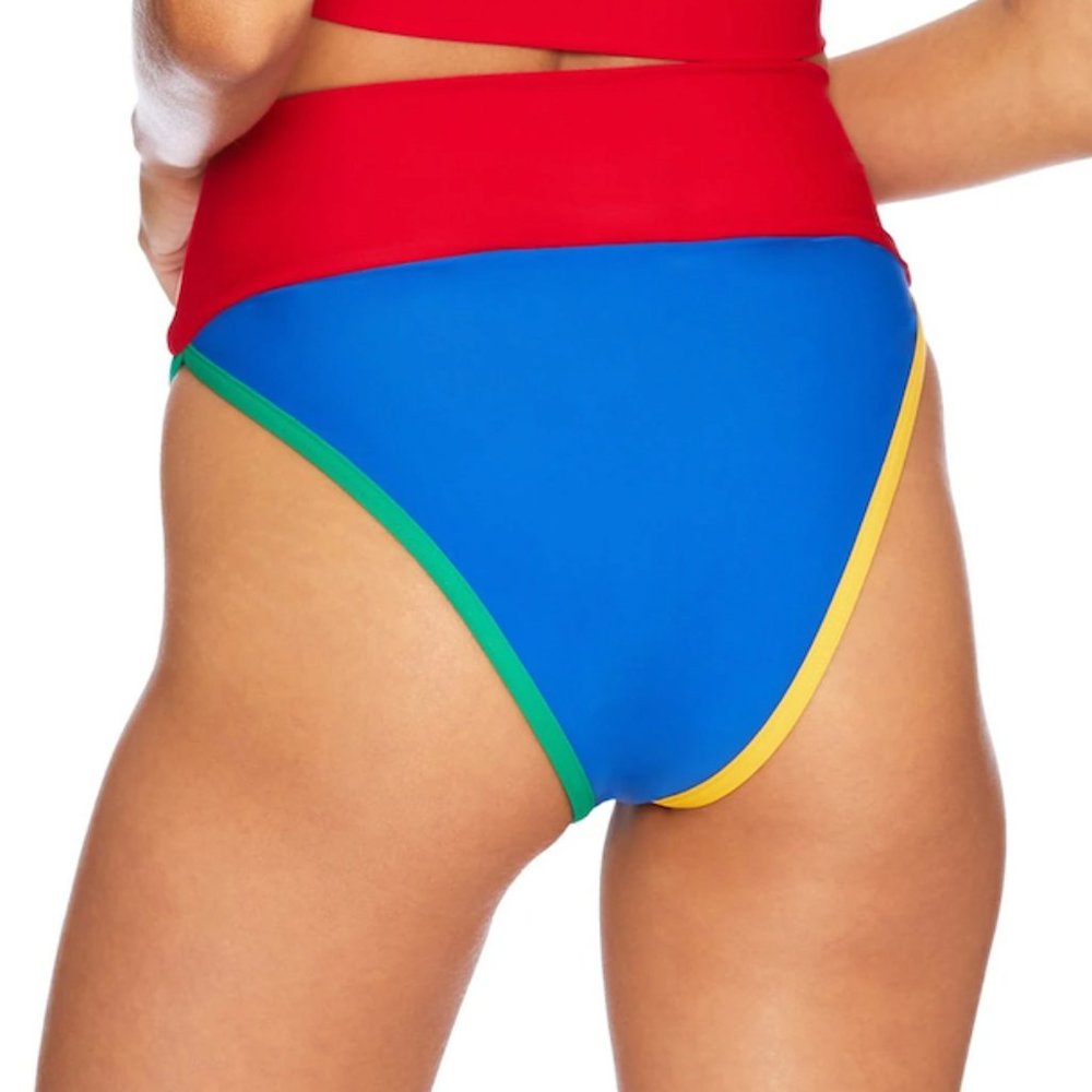 NWT Beach Riot Emmy Bikini Bottom Colorblock